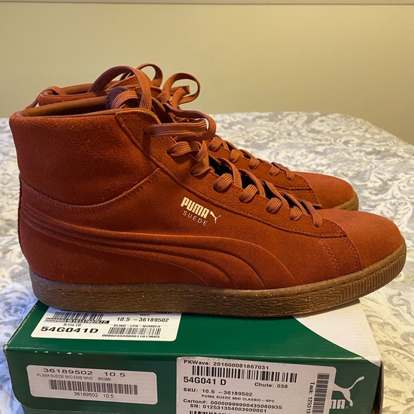 puma suede mid emboss
